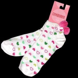 Gymboree Sweetheart NWT pompom socks 8-9yrs